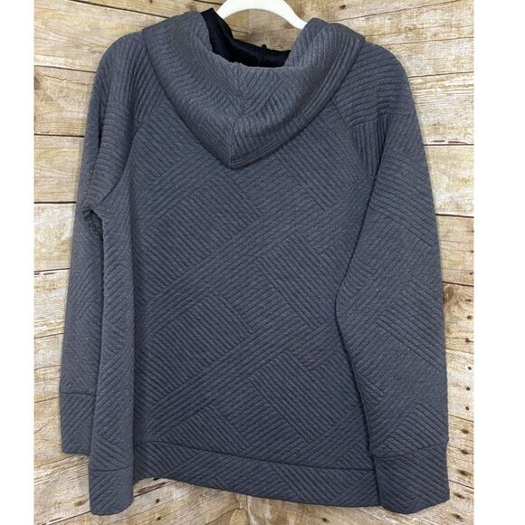 GREEN TEA QUILTED COZY COMFY WARM EVERYDAY PULLOVER ATHLEISURE HOODIE SZ. XL - Picture 2 of 3